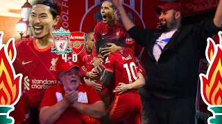 LIVERPOOL SMASH ARSENAL 4-0!!!! MANE SALAH JOTA MINAMINO GOAL REACTIONS