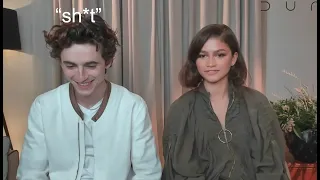 Timothée Chalamet Swearing/Cursing for 7 minutes straight
