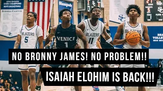 No Bronny James No Problem! Isaiah Elohim Makes His Season Debut With Sierra Canyon Against Venice!