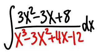 integration by partial fractions with an irreducible quadratic factor