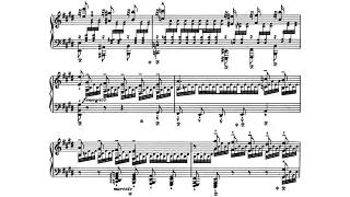 Liszt - Étude d'exécution transcendante no. 12 "Chasse-neige" (Audio+Sheet) [Cziffra]