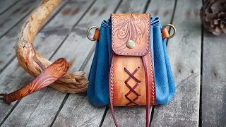 How to Make Leather Pouch/ Handbag | PDF Leather Pattern