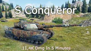 World of Tanks Super Conqueror -  11,4K Damage In 5 Minutes