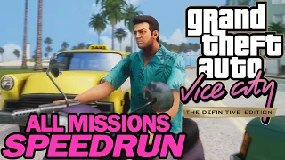 GTA Vice City All Missions Definitive Edition Speedrun