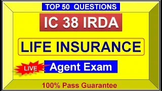 IC38 IRDA LIFE INSURANCE AGENT EXAM 2024 FINANCIAL PLANNING PRODUCT IC 38 MOCK TEST ▶️6 LIC Agent