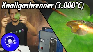 Knallgasbrenner vs. organische Materialien