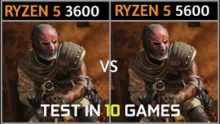 RYZEN 5 3600 vs RYZEN 5 5600 | Test in 10 Games | RTX 3060Ti