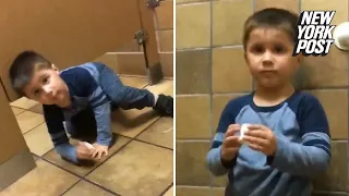 Adorable Kid Crawls Into Stranger's Stall at Chick-fil-A Bathroom | New York Post