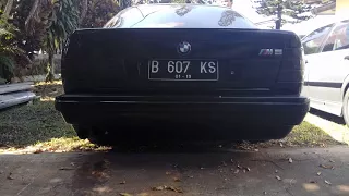 LOUDEST BMW E34 520 M50 straight pipe with Eisenmann Exhaust!