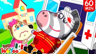 ¡Ay! ¡El bombero tiene un Boo Boo! 🔥 Videos educativos para niños | Wolfoo en español