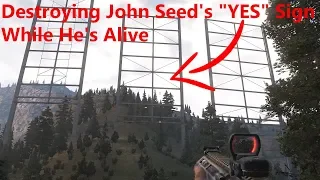 Destroying John Seed's YES Sign While He's Alive [Far Cry 5 - No Means No Hidden Side Mission]