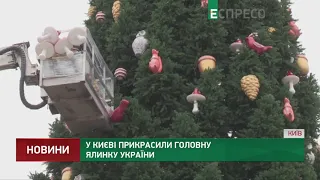 В Киеве украсили главную елку Украины