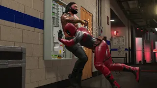 WWE 2K19 Roman Reigns & Deadpool Special Gameplay  ||