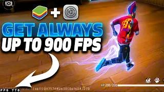 Get Always 900 FPS in Free Fire Bluestacks or MSI ⚙️⚙️ 240+ FPS