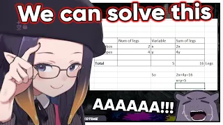 Ina's stream turns into a math class