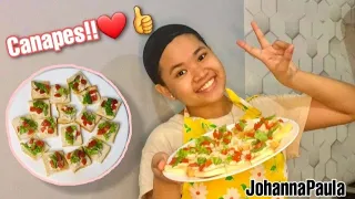 HOW TO MAKE A "CANAPES" APPETIZER TLE PROJECT//Johanna Paula//