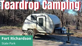 Teardrop Camping at Fort Richardson State Park.  Cold Camping and Exploring Trails in Jacksboro TX.