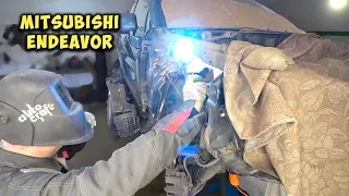 Mitsubishi Endeavor body repair after an accident