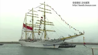 일본, 중국 빠진 2018 해군 국제관함식, 인도네시아군 범선 등 외국 함정 제주기지 입항 영상!