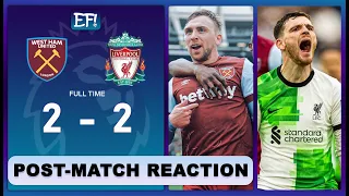 🚨KLOPP DROPS MORE POINTS | West Ham 2 - 2 Liverpool Post-Match Reaction | Analysis | Highlights