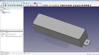 FreeCAD - Deckel, Schriftzug und 3D-Druck Ausleitung