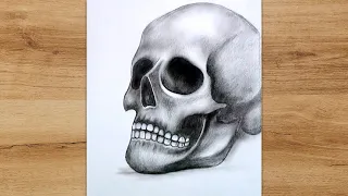 How to Draw a Realistic Skull Step by Step | Drawing for Beginners