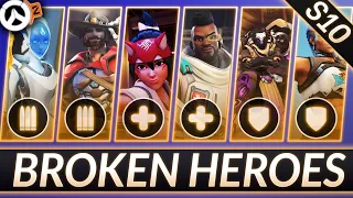 NEW SOLO CARRY HEROES LIST - 8 MAINS to Destroy Season 10 - Overwatch 2 Guide