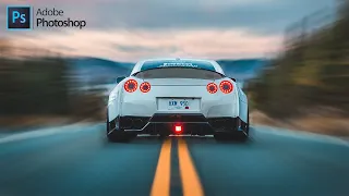 How to Create Extreme Speed Effect in Photoshop | Perspective Motion Blur | Photoshop Tutorial