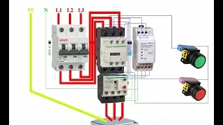 How to wire a Phase Failure Relay ( Device ) - Phase Sequence.