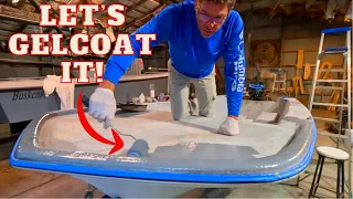 HOW-TO GEL COAT YOUR BOAT-DIY RE-GELCOATING a Boat to Make it Look Like NEW Again! Painting a boat!