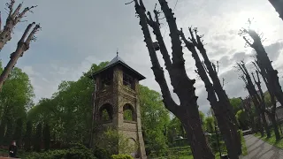 Колокольный звон на Всенощную службу в Троице-Сергиевом Рижском женском монастыре.
