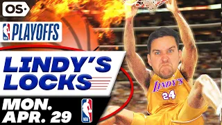 NBA Picks for EVERY Game Monday 4/29 | Best NBA Bets & Predictions | Lindy's Leans Likes & Locks