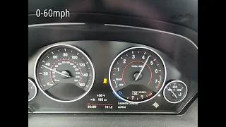 CRAZY FAST E85 bmw 340i 0-60 and 0-100 run