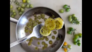 Quick Pickled Green Tomatoes