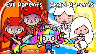 EVIL Parents VS ANGEL Parents 😇😈 Toca Parents Stories Compilation | Toca Life World | Toca Boca