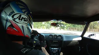 Cockpit view of '75 Datsun 280Z Autocrossing at Tullahoma, TN 10/10/21