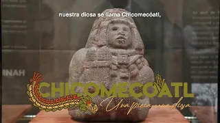 Chicomecóatl.  Una pieza, una diosa. En el Museo Comunitario Culhuacán