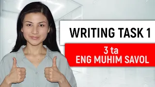 IELTS Writing Task 1 | Buni bilishingiz SHART!!!