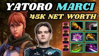 🔥 YATORO Marci Hard Carry Highlights 45K NET WORTH 🔥 998 XPM By YATOROGOD 53K DMG DEALT - Dota 2