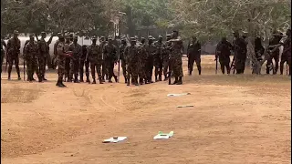 Ghana Army Combat Training School 🇬🇭🇬🇭🇬🇭 #ghana #ghanaarmy #ghmilitary  #jungleexpert #army #bayonet