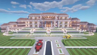 Minecraft: HUGE Realistic Mansion Tutorial (#3) | How to Build Part 1