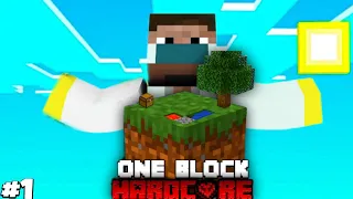 MINECRAFT ONEBLOCK But Its, HARDCORE (#1) | Minecraft In Hindi