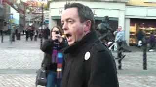 Dundee protests against UK Government cuts -- Rory Malone