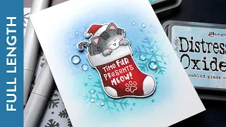 🔴 LIVE REPLAY - Holiday Card Series 2021 - Day 2 - Copic coloring & Oxide Blending