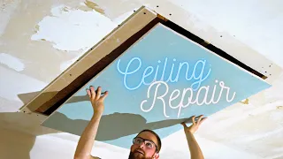How to Cut and Replace Ceiling Drywall