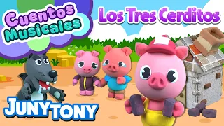 Los Tres Cerditos | Cuentos Musicales | Versión Plastilina | Lobo Feroz | JunyTony en Español