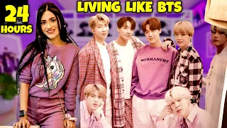 Living Like BTS For 24 Hours Challenge * k- Pop Idol *💜 | SAMREEN ALI