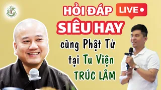 Giao lưu hỏi đáp LIVE cùng Phật Tử SIÊU HAY tại Tu Viện Trúc Lâm Canada - Thầy Thích Pháp Hòa