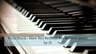 Nickelback - How You Remind Me piano cover