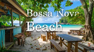 Beach Coffee Space - Bossa Nova Jazz Music & Ocean Wave Sounds for a Refreshing and Energetic Mood